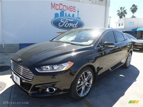 2014 Tuxedo Black Ford Fusion Titanium #87050980 | GTCarLot.com - Car Color Galleries