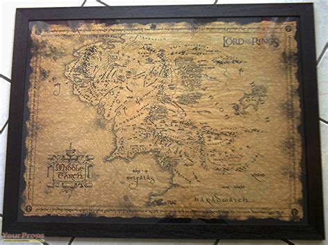 Lord of The Rings: The Fellowship of the Ring This is a large wonderful parchment map of Middle ...