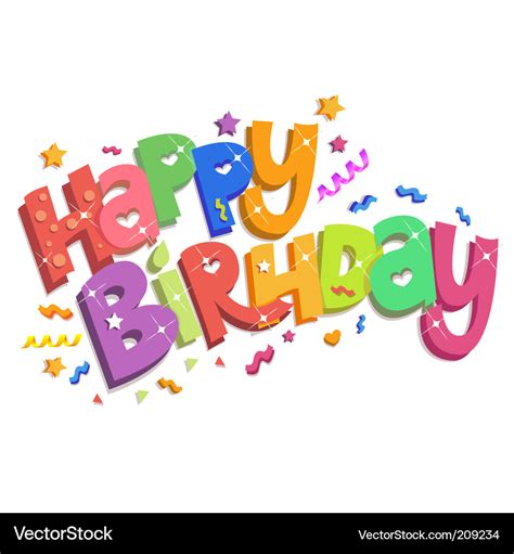 Happy birthday Royalty Free Vector Image - VectorStock