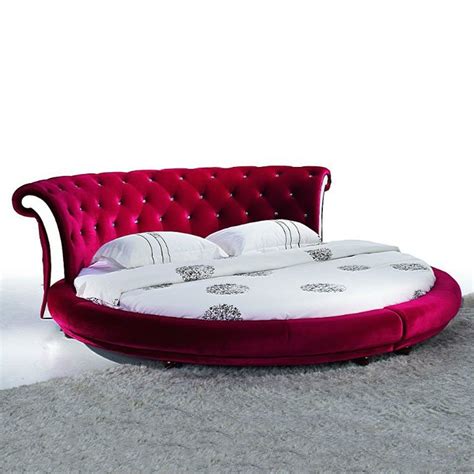 Unique Round Bed Inspiration DesignRed Maroon Round Beds Sets For Your ...