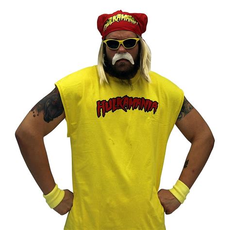 Hulk Hogan Hulkamania Complete Costume Set - Walmart.com - Walmart.com