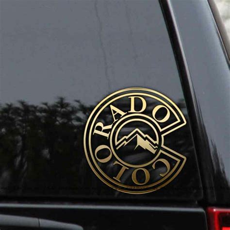 Colorado Flag Decal Sticker State Outline Mountains Car Truck Window ...