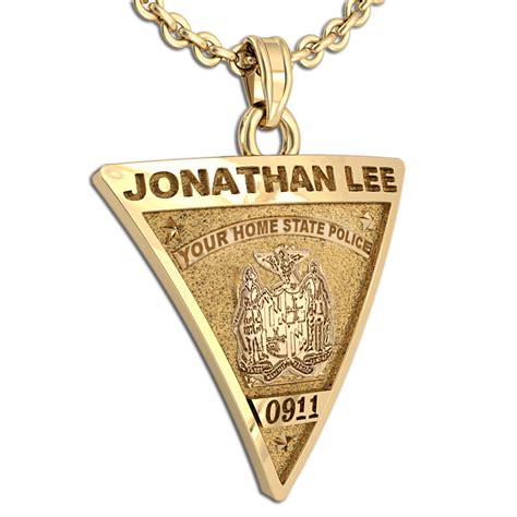 Personalized New Jersey State Police Badge with Your Name & Badge Number - PG85945