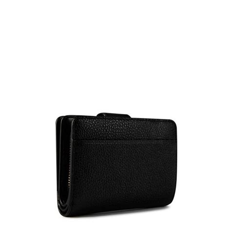 MICHAEL Michael Kors | Black Small Tab Compact Pocket Wallet | Women ...