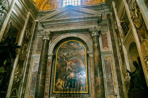 Interior of St. Peter`s Cathedral in the Vatican Editorial Photography ...