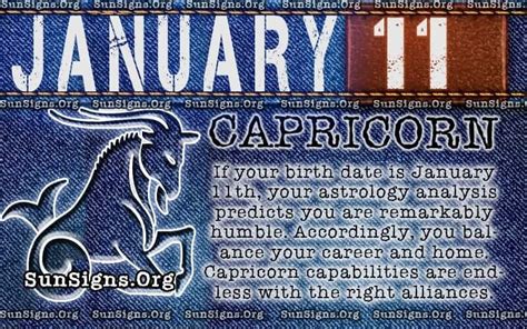 January 11 Zodiac Horoscope Birthday Personality - SunSigns.Org