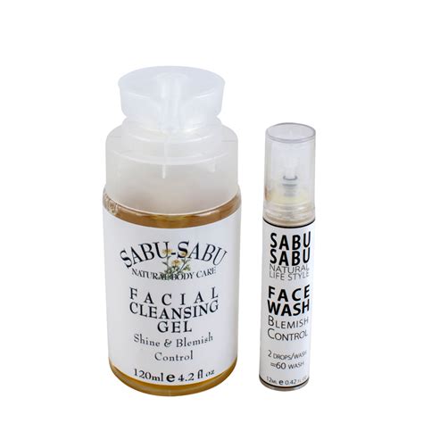 Facial Cleansing Gel for Oily & Blemished Skin - Sabu-Sabu Natural ...