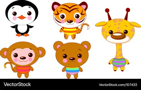 Cute animals Royalty Free Vector Image - VectorStock