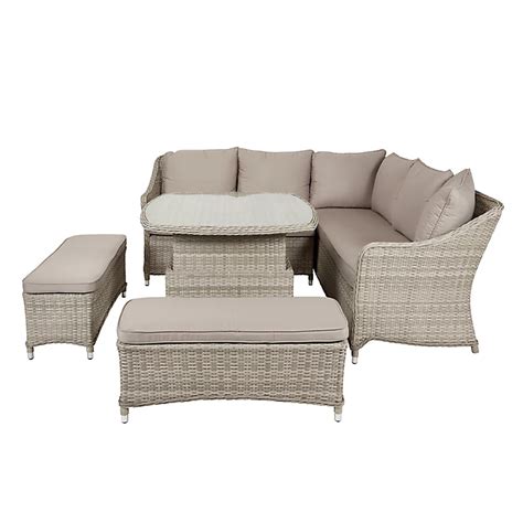 Rattan Effect Garden Corner Sofa Set - Sofa Design Ideas