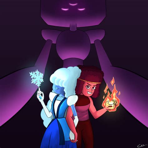 Ruby and Sapphire - Steven Universe [Fanart] by Dekeam on DeviantArt