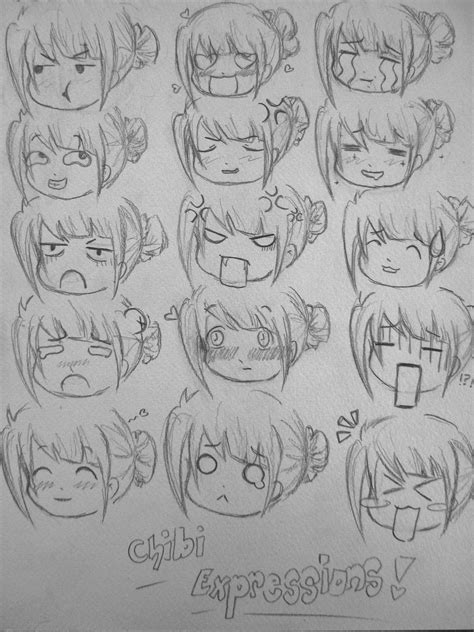 Chibi Expressions by TiaYuzuki920 on DeviantArt