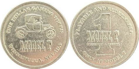 1 Dollar Gaming Token - Model T (Winnemucca, Nevada) - United States – Numista