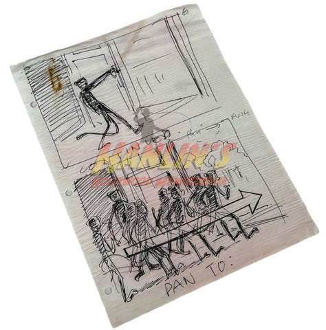 Jumanji (1995) - Hand Drawn Monkey Storyboard