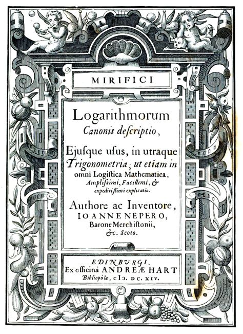 John Napier and the Discovery of Logarithms | SciHi Blog