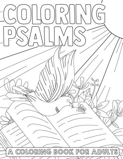 Book of Psalms: 37 Page Bible Coloring Book (download only) – The Sunday School Store