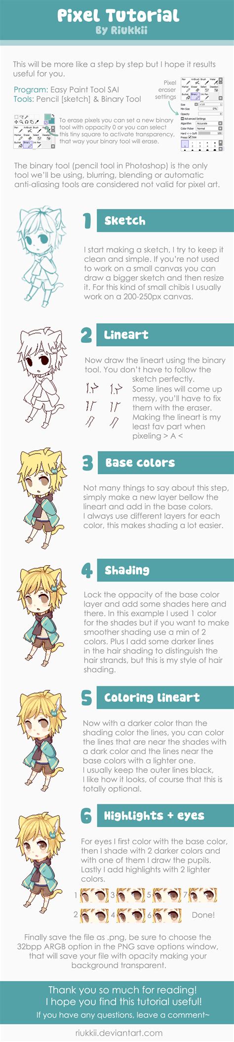 Pixel Tutorial by Riukkii on DeviantArt