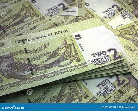 Sudanese Money. Sudanese Pound Banknotes. 100 SDG Pounds Bills Royalty-Free Stock Photography ...