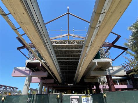 PHOTOS: Work Continues on New Monorail Station at Disney's Polynesian Village Resort - WDW News ...