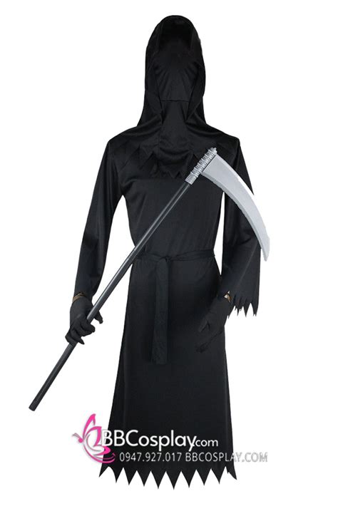 Đồ Thần Chết Grim Reaper Đen Tay Xương Giá Tốt - Otakul.com