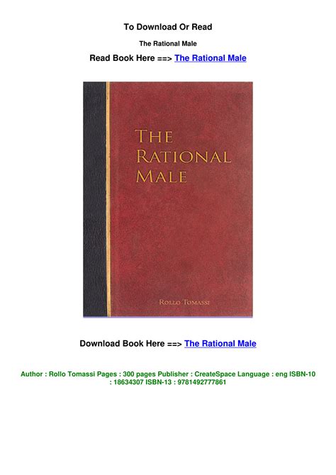 download ePub The Rational Male BY Rollo Tomassi.pdf | DocDroid