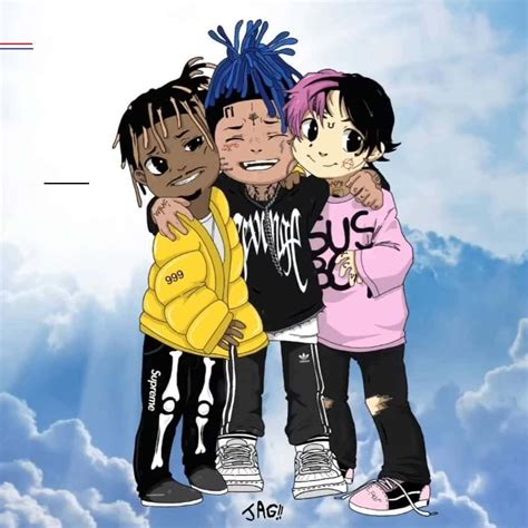 Download Legendary Rappers XXXTentacion and Juice WRLD Share a Moment. Wallpaper | Wallpapers.com