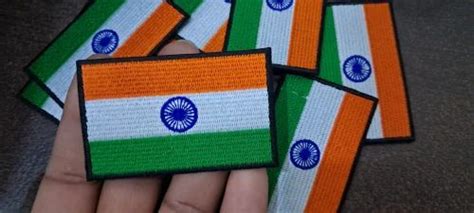 Twill Embroidered Indian flag patches, For Clothes at Rs 60/piece in ...