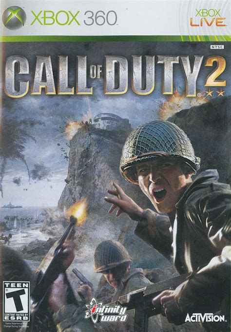 Call of Duty 2 Xbox 360 Front Cover | Call of duty, Xbox 360 games, Xbox