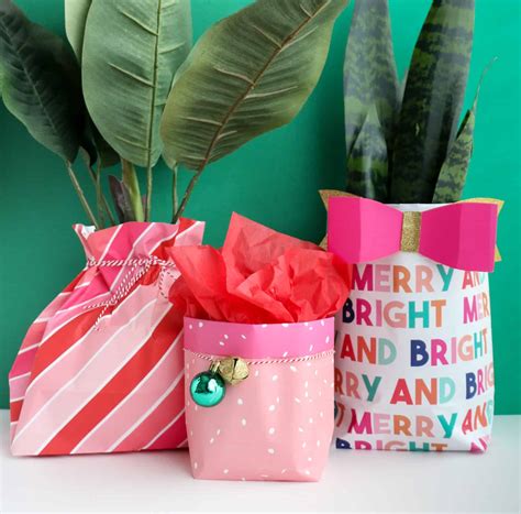 How to Make a Gift Bag Out of Wrapping Paper - A Beautiful Mess