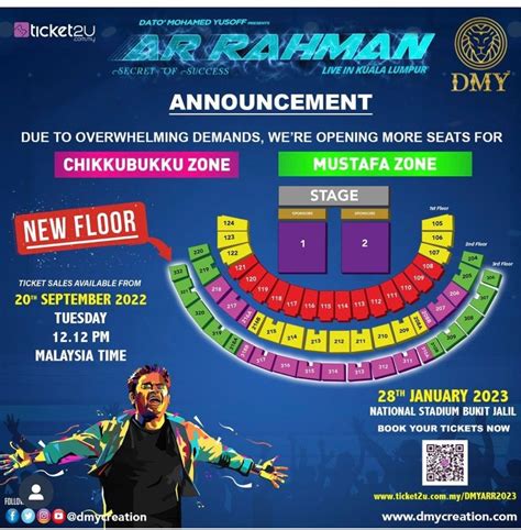 AR Rahman Concert Ticket at Kuala Lumpur on 28th Jan 2023, Tickets ...