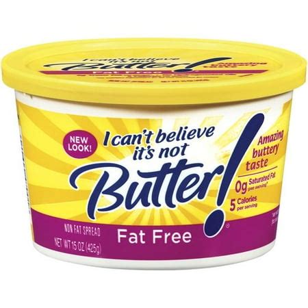 I Can't Believe It's Not Butter! Fat Free Spread, 15 Oz. - Walmart.com