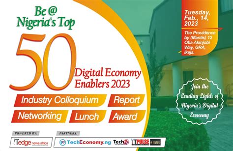 Nigeria Top 50 Digital Economy Enablers 2023 to be Unveiled this ...