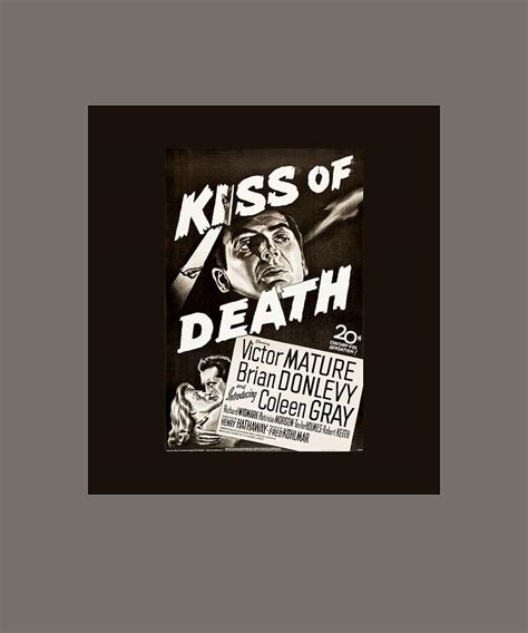 Kiss of Death vintage film poster Sleeveless Painting by Davis Davies | Fine Art America