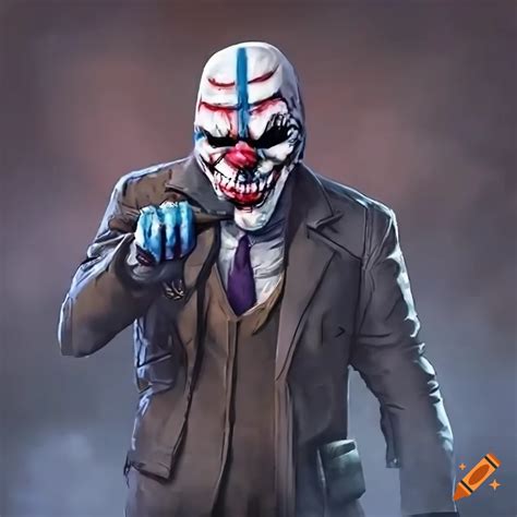 Image of the video game character dallas from payday 2