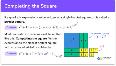 Completing The Square - GCSE Maths - Steps & Examples, The Square