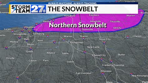 Ohio Snow Belt Map