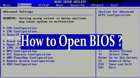 How to Enter BIOS Configuration on Windows 10 - YouTube