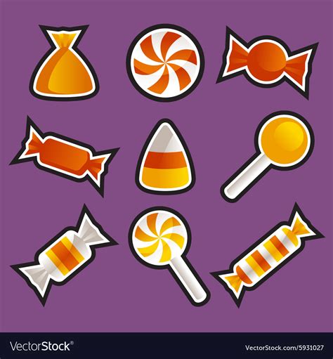 Halloween Candy Royalty Free Vector Image - VectorStock