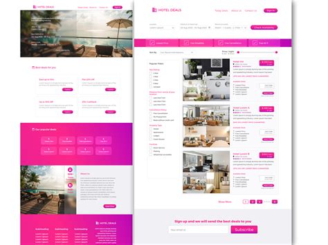 Hotel Deals Concept - UpLabs