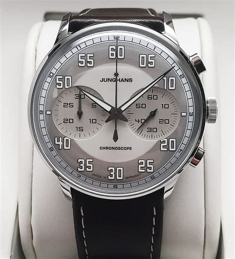 Junghans Meister Driver Chronoscope Sand Dial Men's Watch 027-3684.00 Review - Exquisite Timepieces