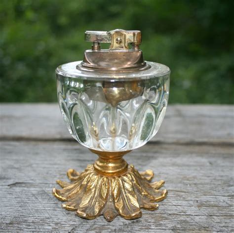 Vintage crystal Table Lighter Lighter Made in Japan GORGEOUS