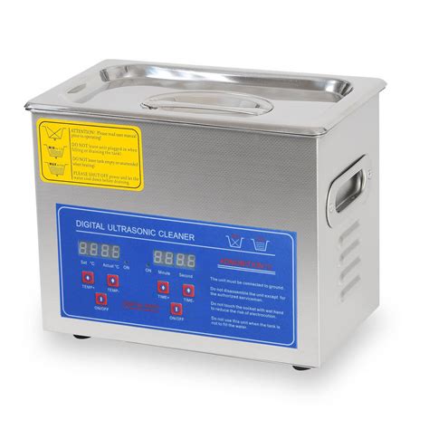 3 Liter Digital Ultrasonic Cleaning Machine - Stainless Steel