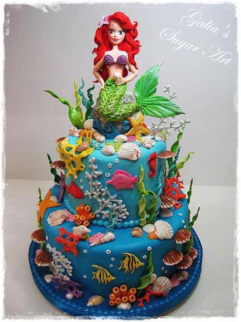 Cake ARIEL | Taart, Zeetaarten, Disney taarten