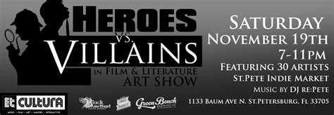 heroes-vs-villains-art-show - Black Amethyst Tattoo Gallery