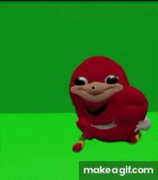 Ugandan Knuckles dancing on Make a GIF