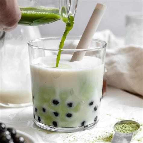 Matcha Boba Tea (Green Milk Tea) - Plant-Based on a Budget