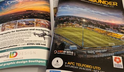 Southport FC Stadium Photo Featured on Programme Cover | Upshot Photos