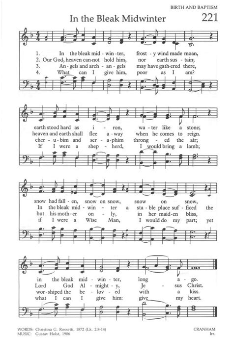 The United Methodist Hymnal page 221 Christmas Piano Music, Christmas ...