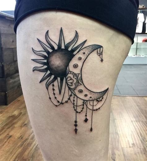 Sun and Moon Tattoos Designs and Ideas - Tattoosera