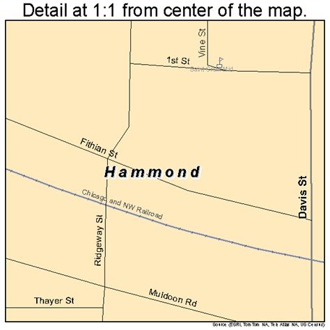 Hammond Wisconsin Street Map 5532325