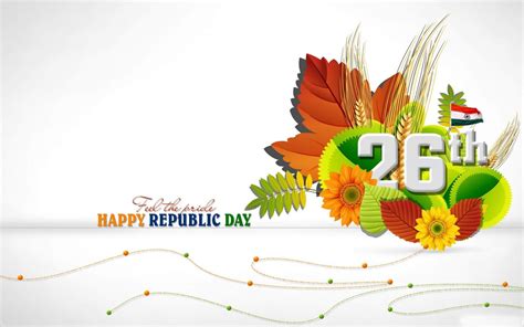 Happy Republic Day Greetings India 26th January Hd Desktop Wallpaper